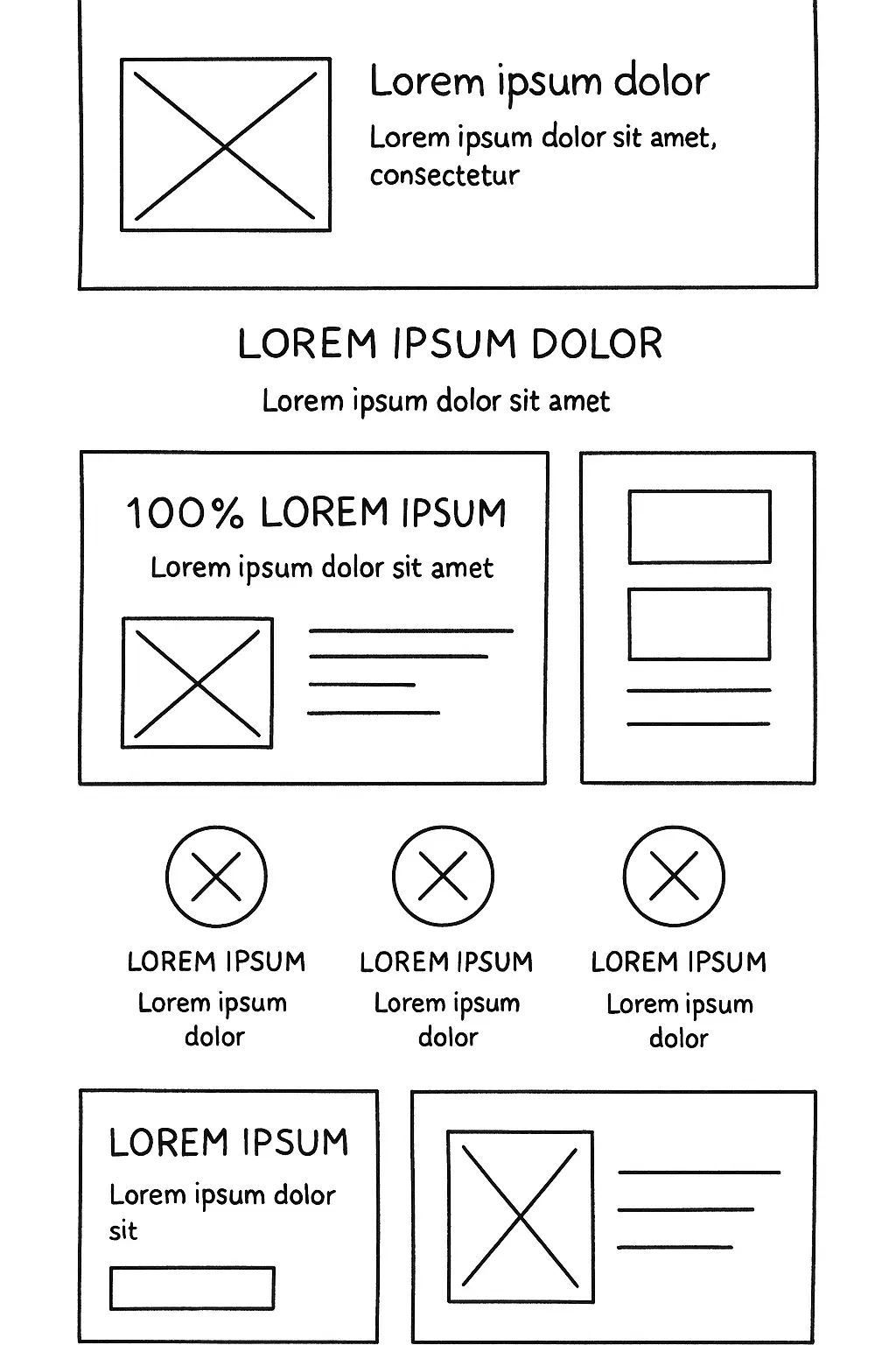 Maquette fonctionnelle du site web de présentation de l'offre
